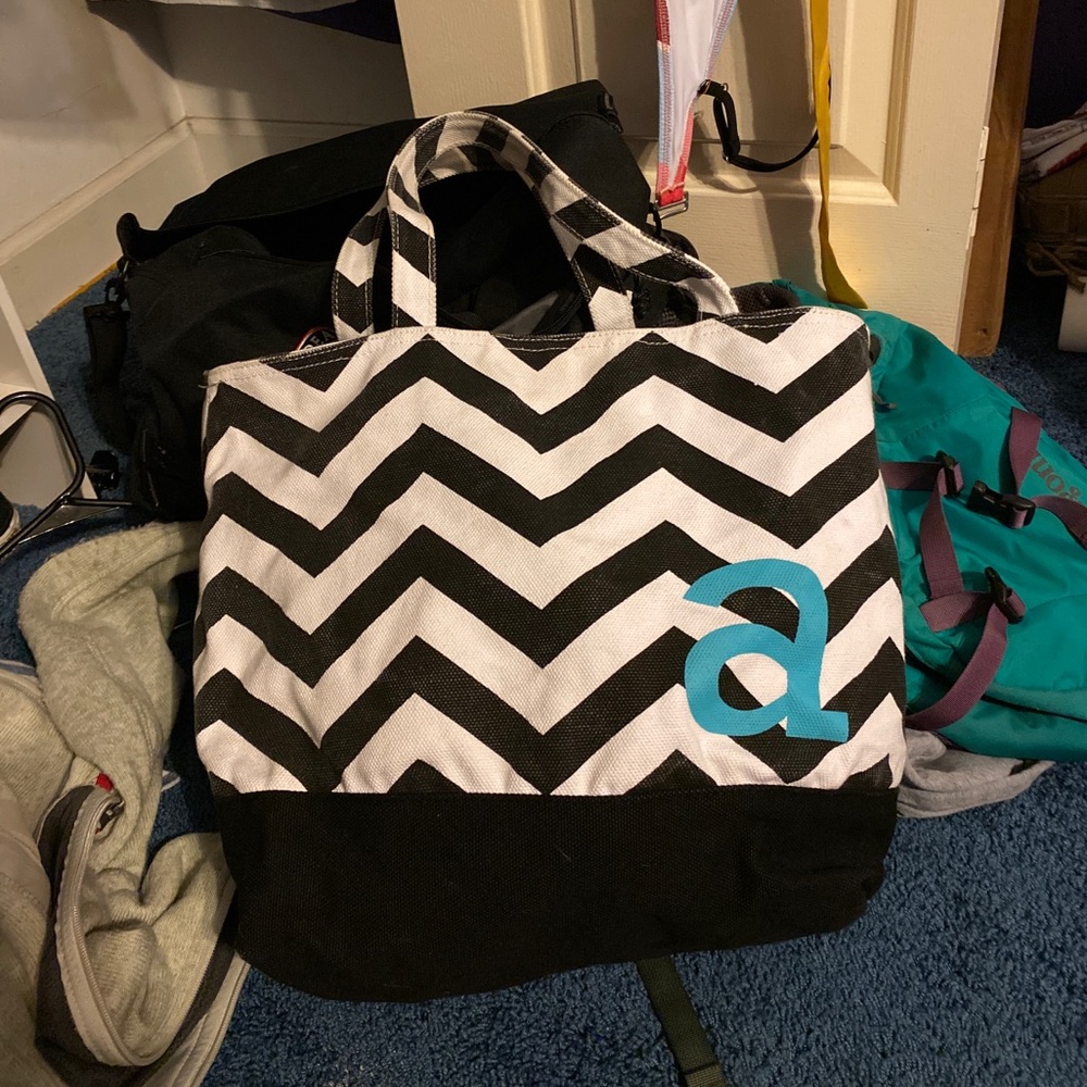 Chevron beach bag